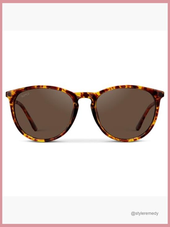 Round Polarized Sunglasses with Metal Frame, UV400 Protection, Lightweight main image 7